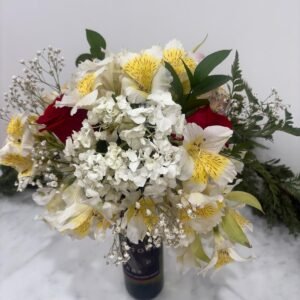 Wine and Alstromelias